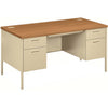 HON Desk Dbl Ped 30X60 Hrvst/Py