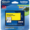 Brother Cartridge Tape 1 1/2" Bk/Yw