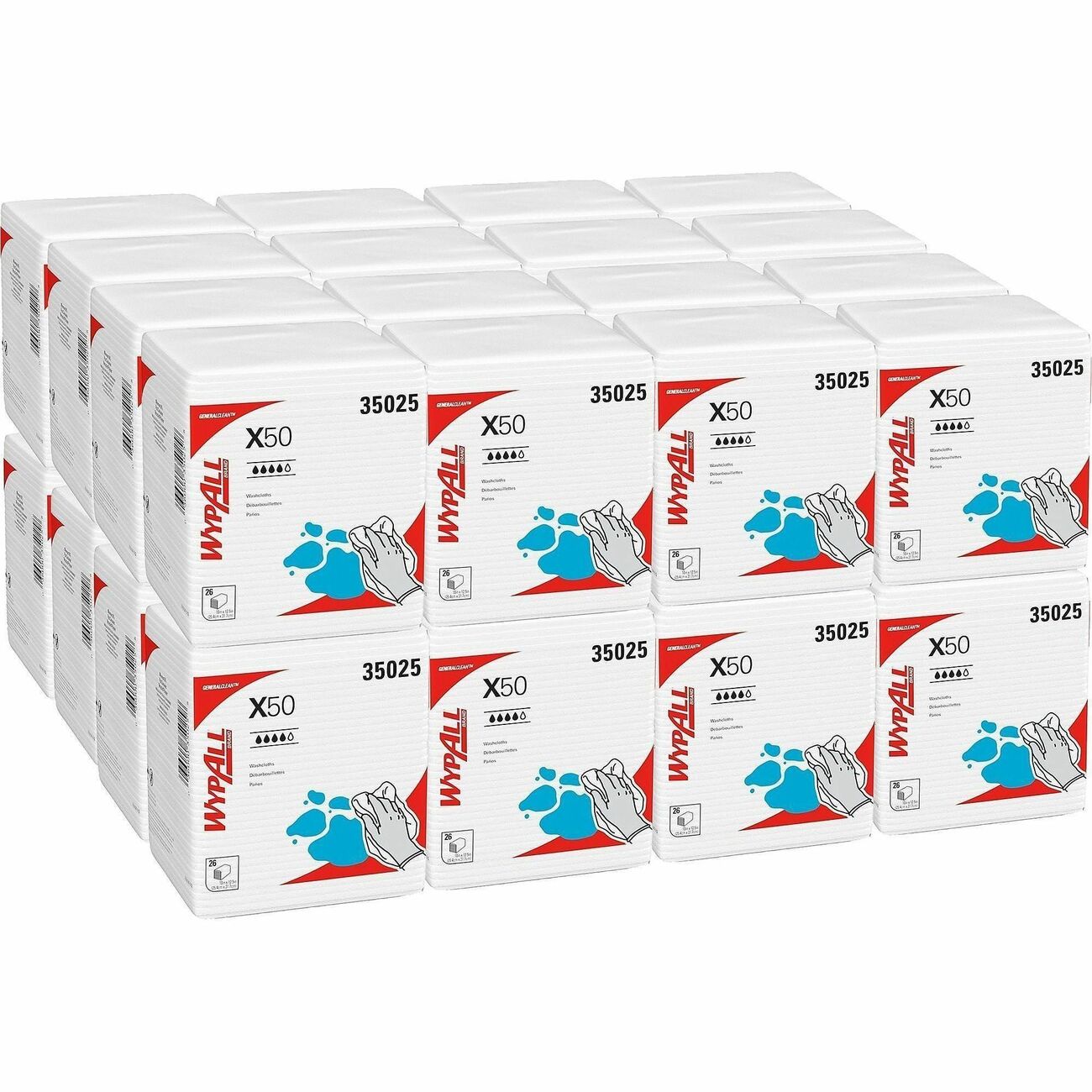 Kimberly-Clark Professional Cloth Quarterfold Wh