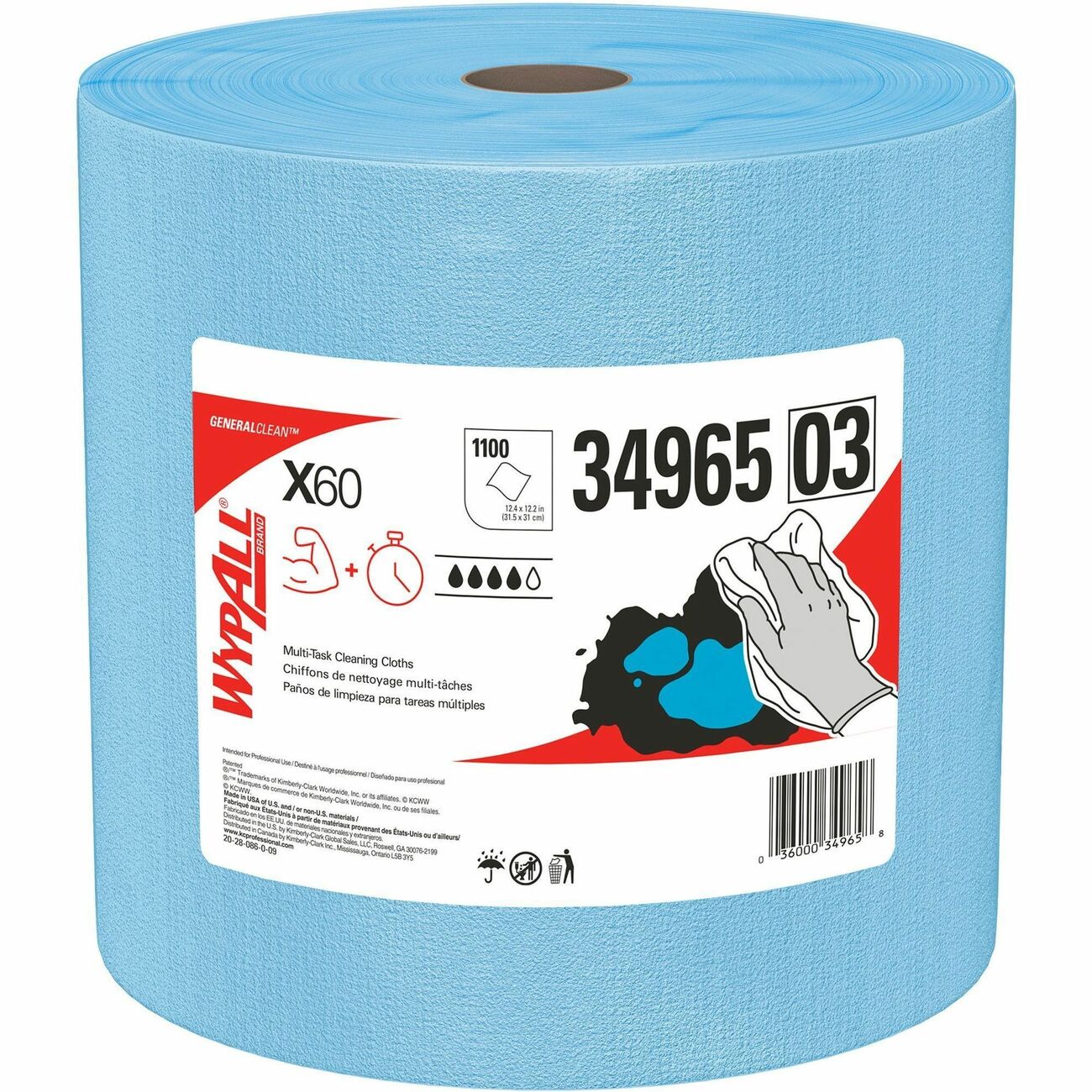 Kimberly-Clark Professional Wipers Wypall X60 Jumboroll