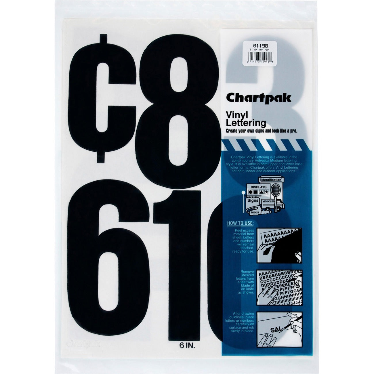 Numbers Vinyl 6 Blk
