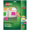 Avery Label Neon Remvable 3X4 Ast