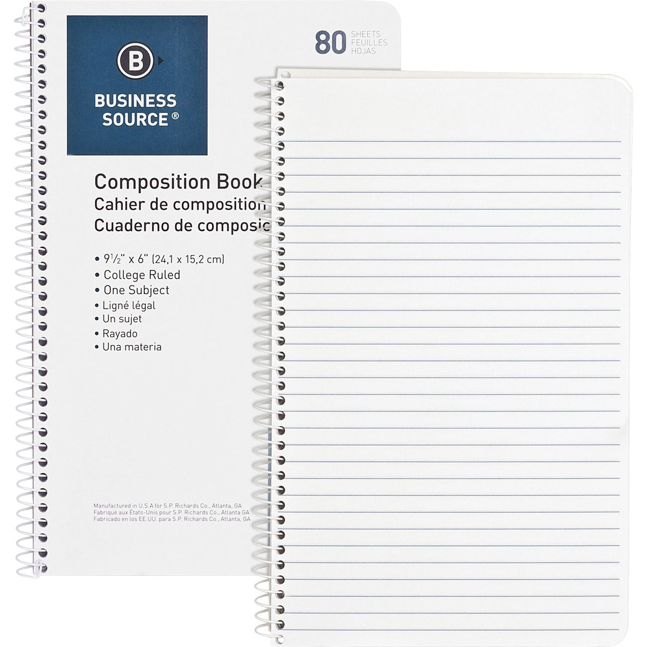 Business Source Notebook Wirebnd Cllg 80Sht