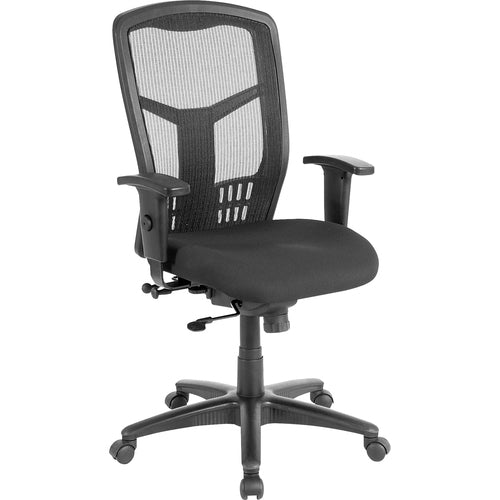 Lorell High-Back Chair, Synchro-Tilt, Slide Seat