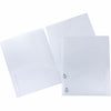 Business Source Folder 2Pocket Poly Clr 5Pk
