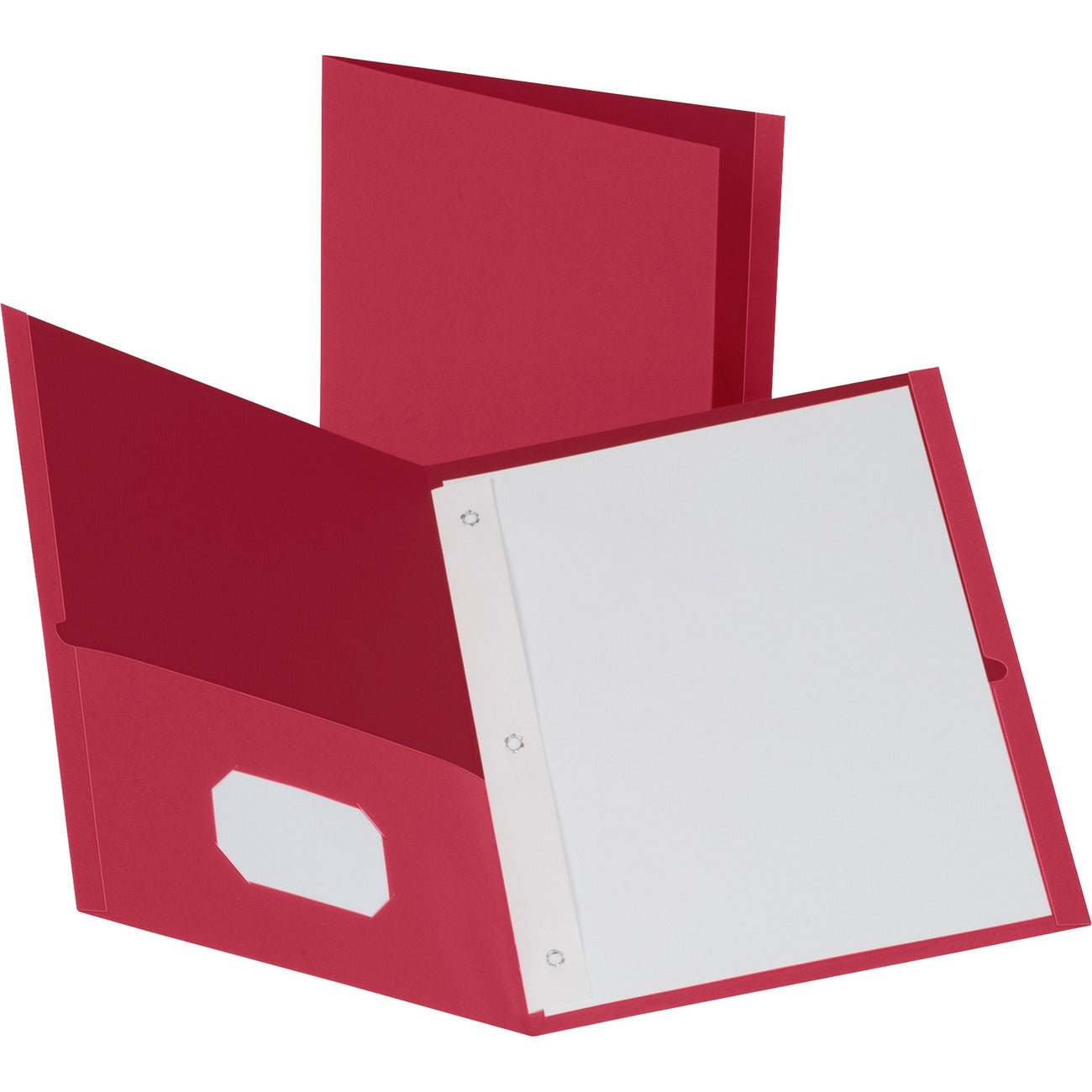 Business Source Folder 2Pocket W/Fastnr Rd