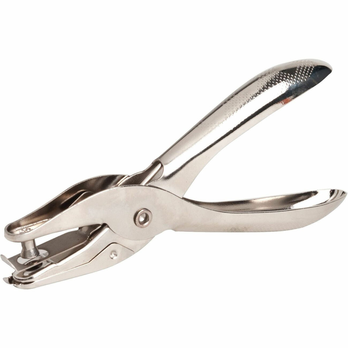 Business Source Punch Single Hole 1/4' Slvr