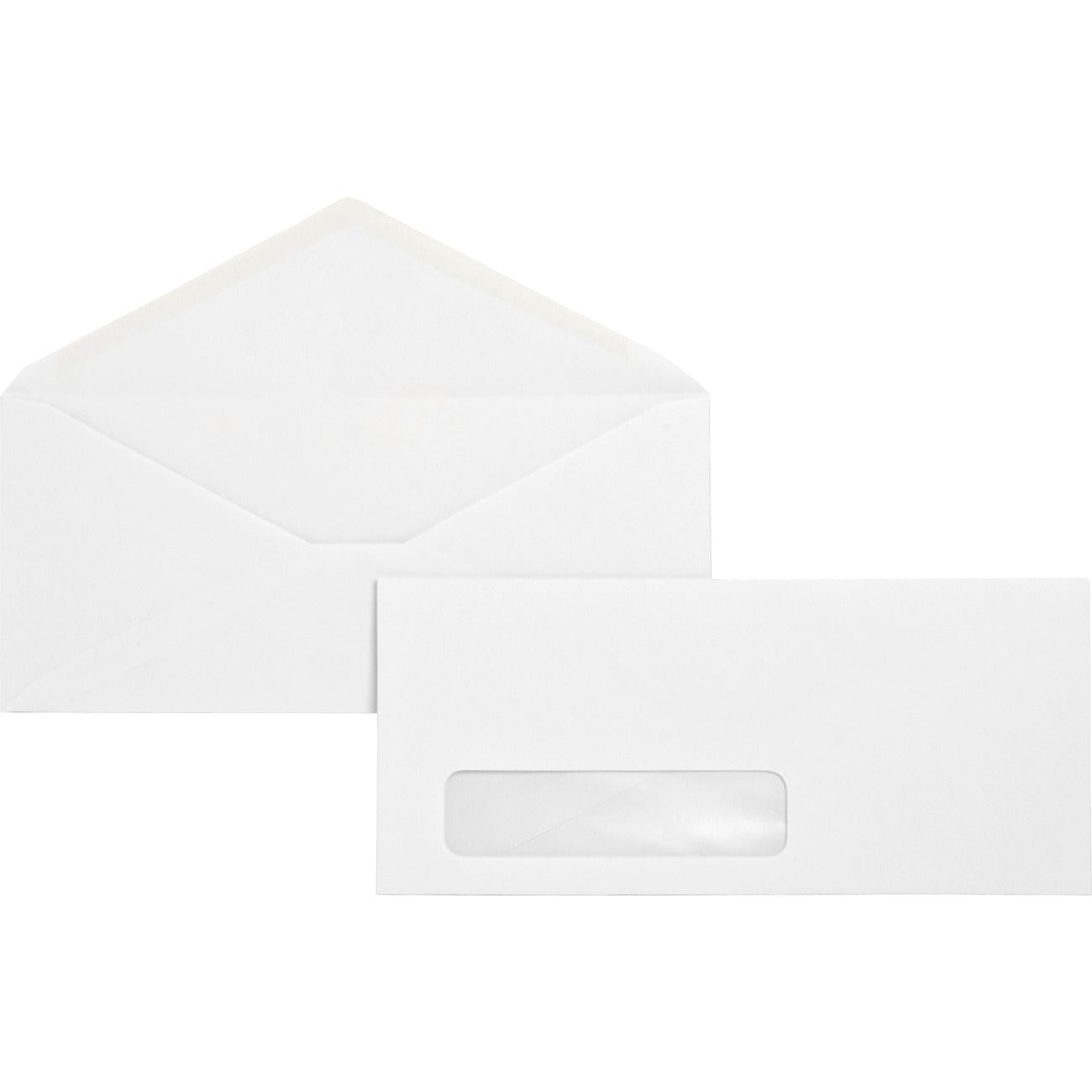 Business Source Diagonal-Seam Window Envelopes, #10