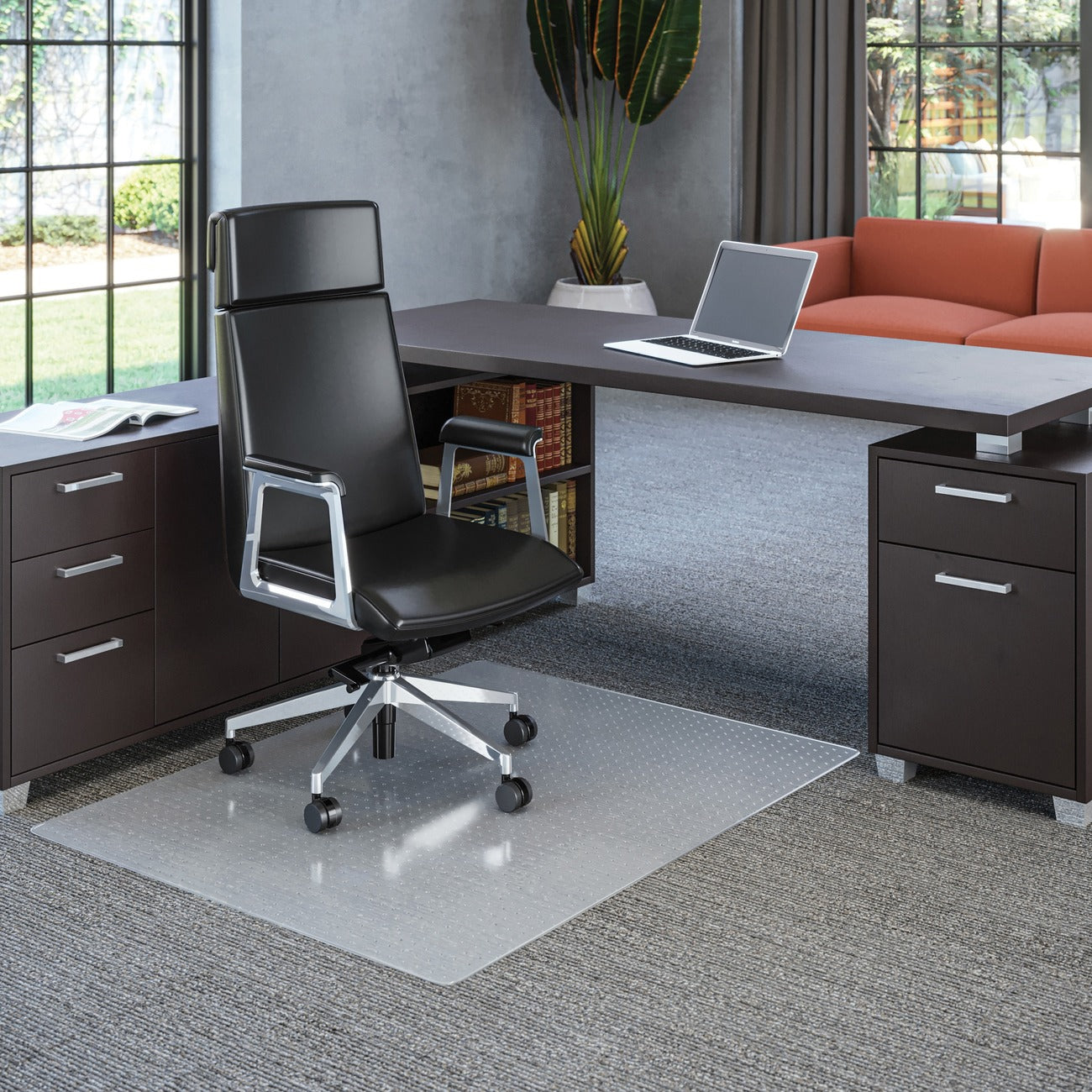 deflecto Chair Mat Pc 45X53 Stud