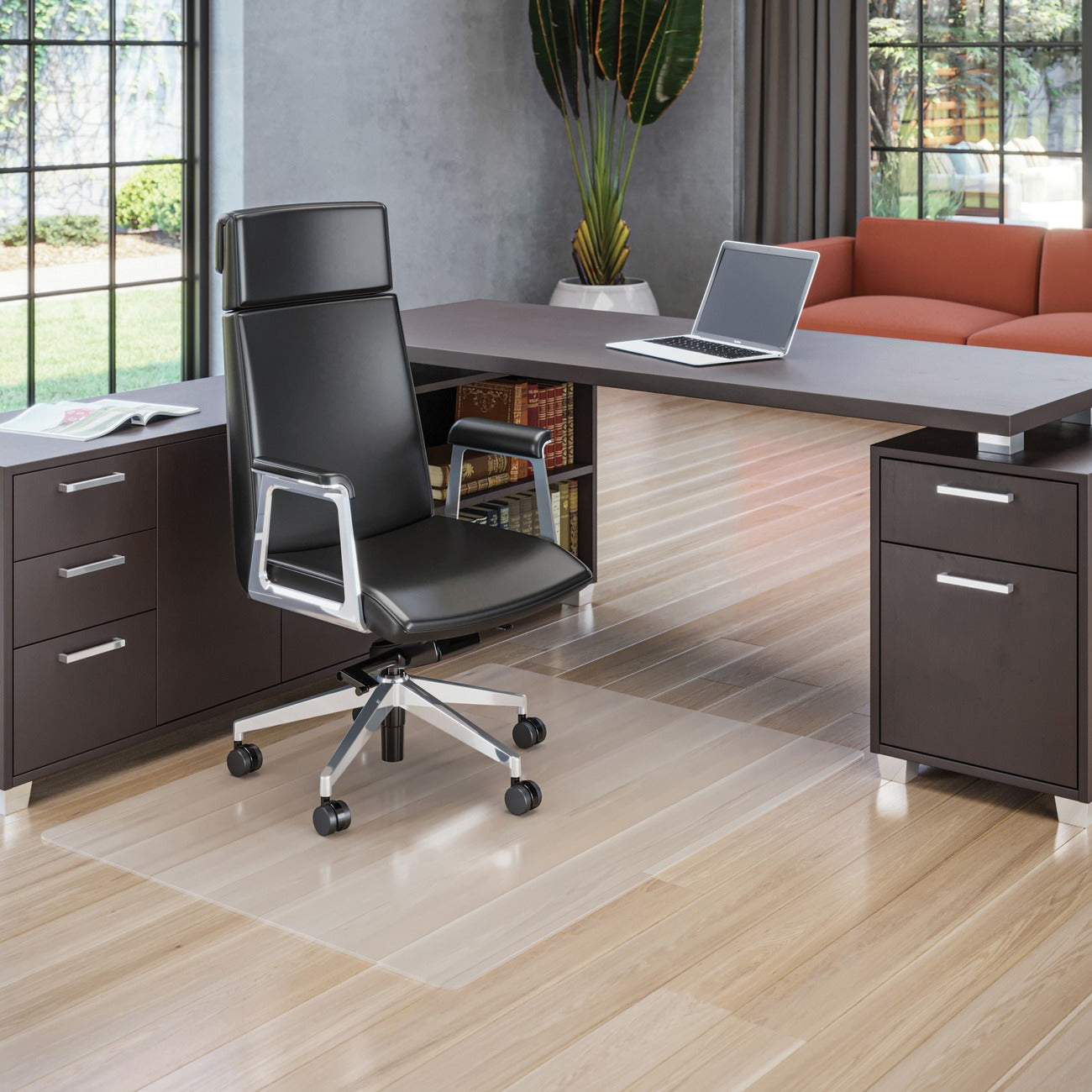 deflecto Chair Mat Pc 45X53 N/Stud