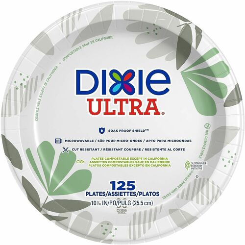 Dixie Ultra Pathways Plates, 10-1/16"