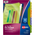 Avery Dividers Plastic Jan-Dec