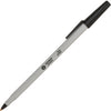 Business Source Pen Ballpoint Stick Fine Bk