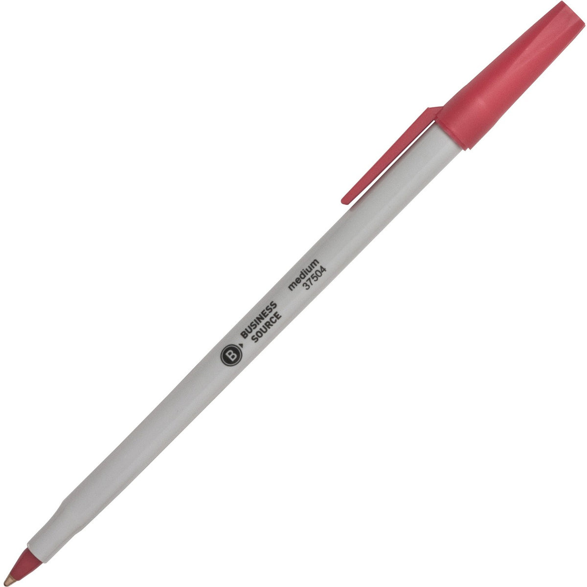 Business Source Pen Ballpoint Stick Med Rd
