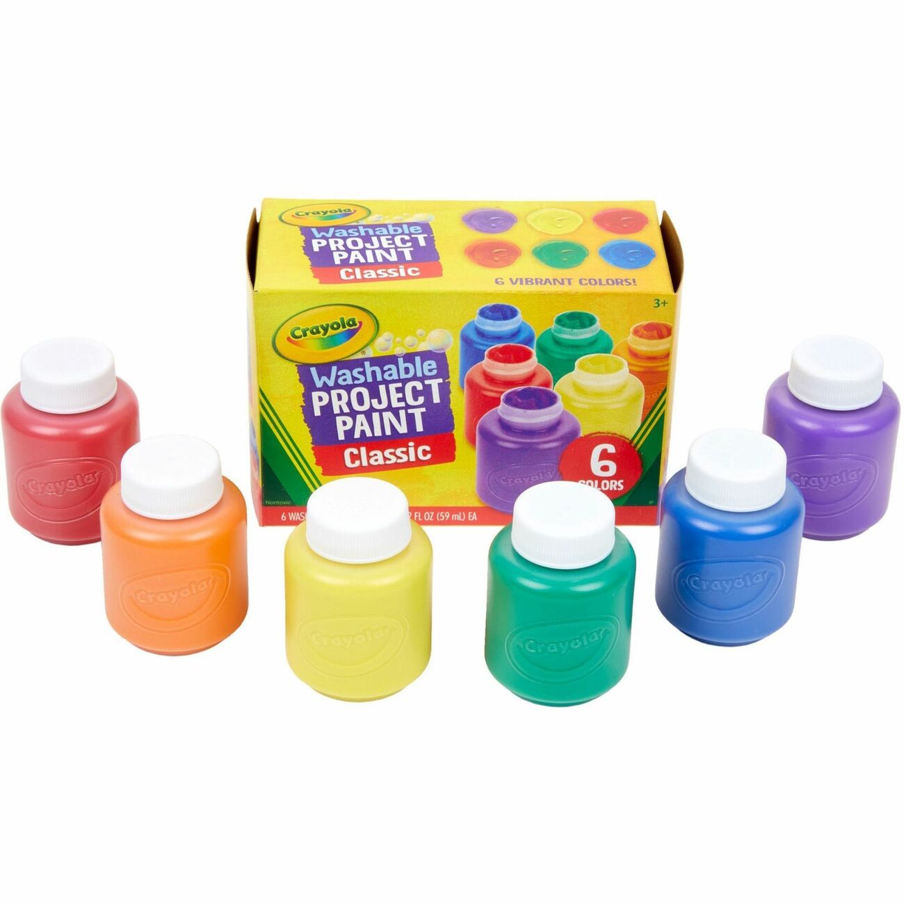 Crayola Washable Project Paint, Classic Colors
