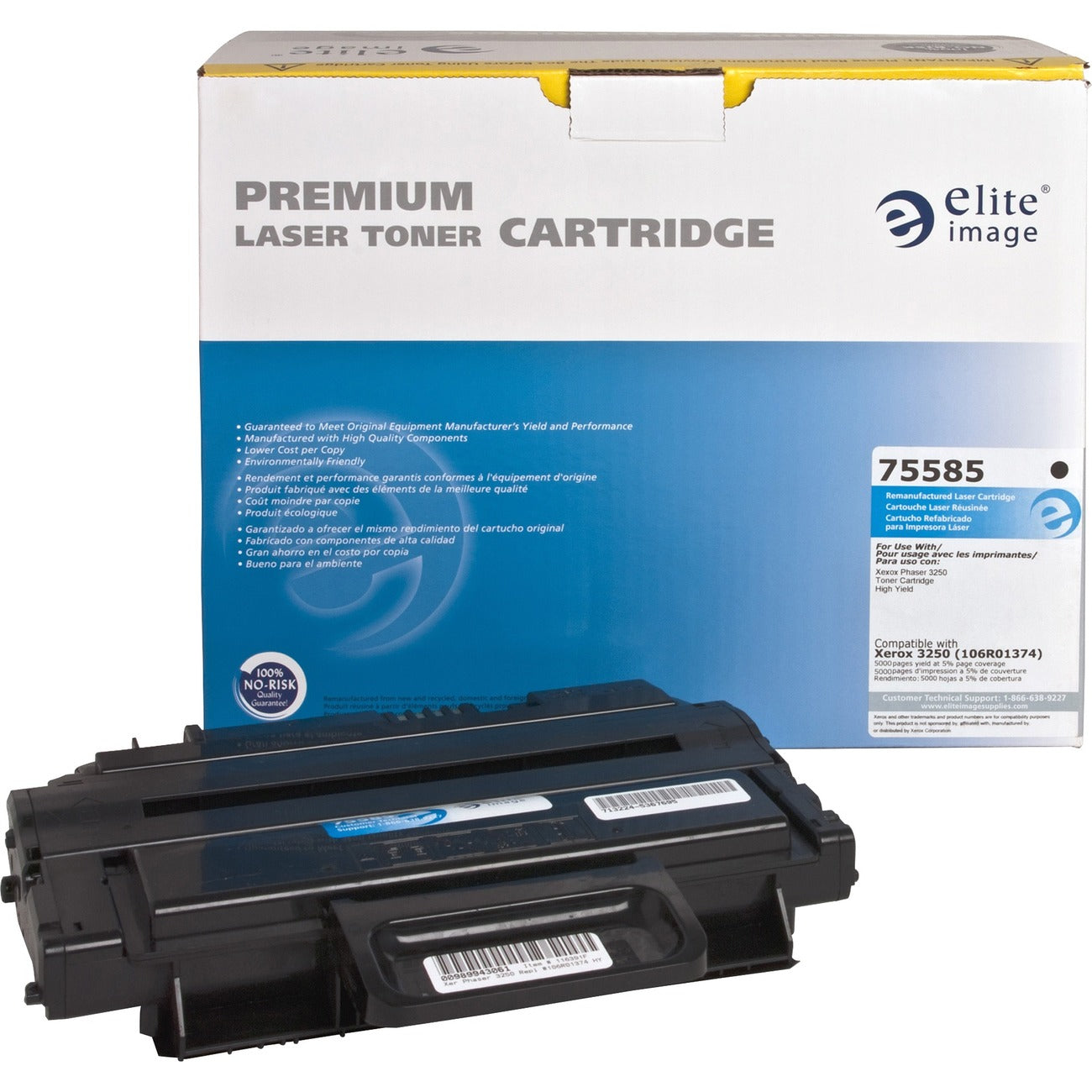 Elite Image Crtdg 106R01374 Bk 5K