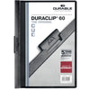 Durable Cover Rprt Duraclip 60Sh Bk