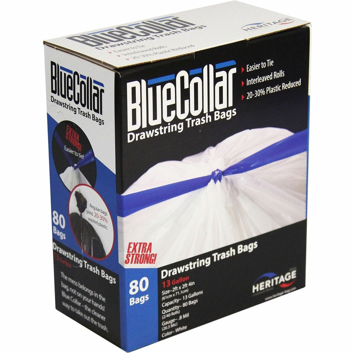 Liner Can 13Gal White 45Lb