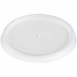 Dart 4 oz HIPS Plastic Vented Lid - Translucent