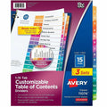 Avery Divider Index 15Tab