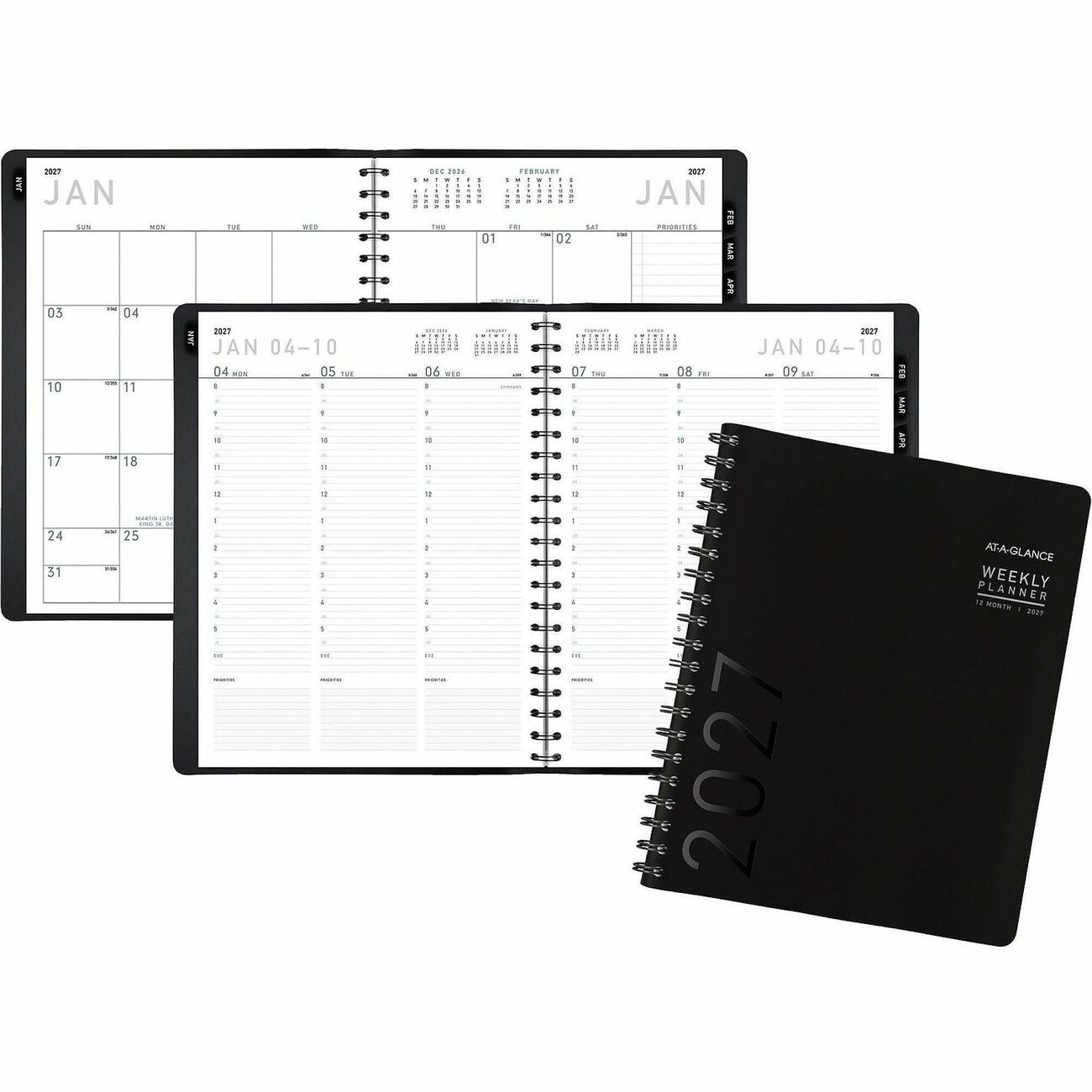 AT-A-GLANCE Planner Contemp 8X11 Bk