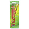 Dixon Ticonderoga Pncl Ersble Red 4Ct