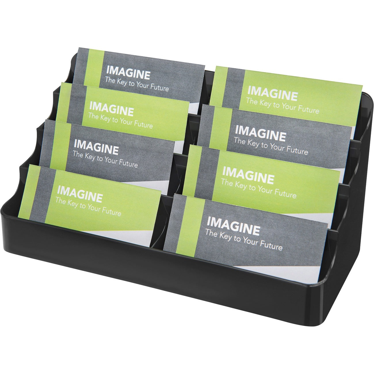 deflecto Holder 8-Tier Bus Crd Bk
