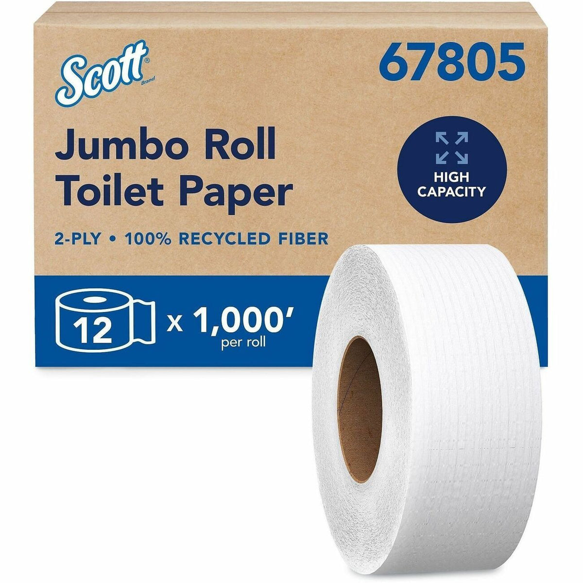 Kimberly-Clark Professional Tissue 2Ply Jmbrl Rcy Wht