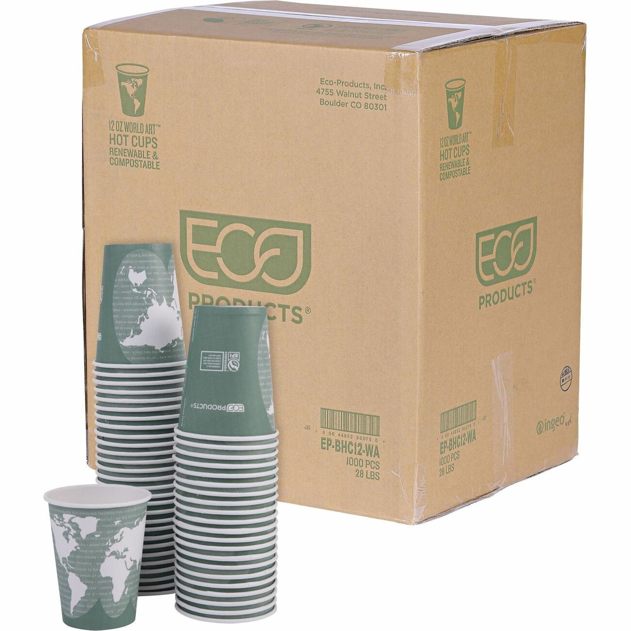 Cup Hot World Art 12Oz