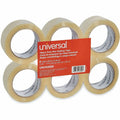 Universal Heavy-Duty Box Sealing Tape, 3" Core, 1.88" x 54.6 yds, Clear, 6/Pack