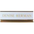 Xstamper Pedestal Aluminum Desk Sign