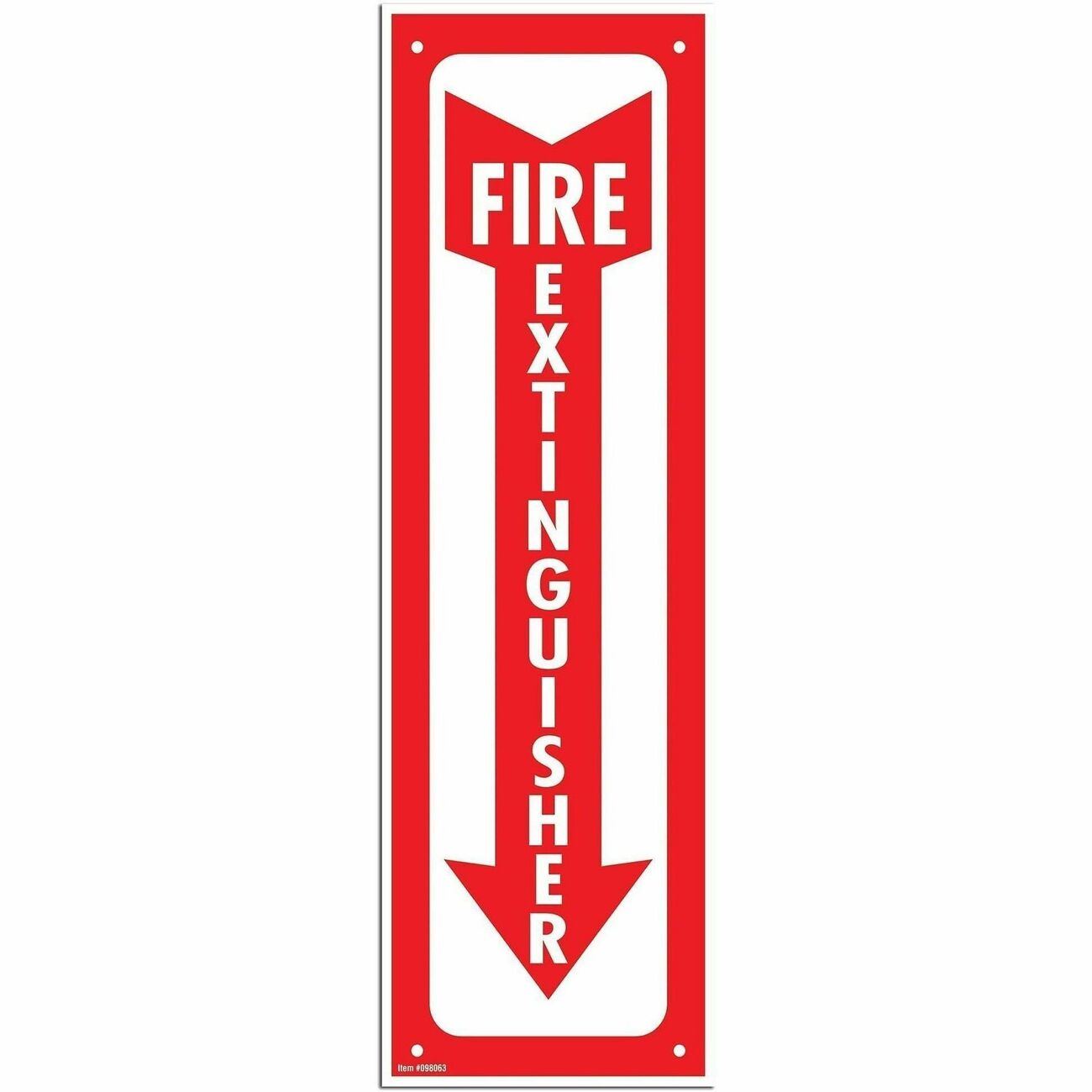 Sign Fire Extinguisher Wh