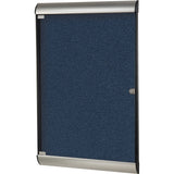 Ghent Silhouette Enclosed with 195 Navy Vinyl Tackboard