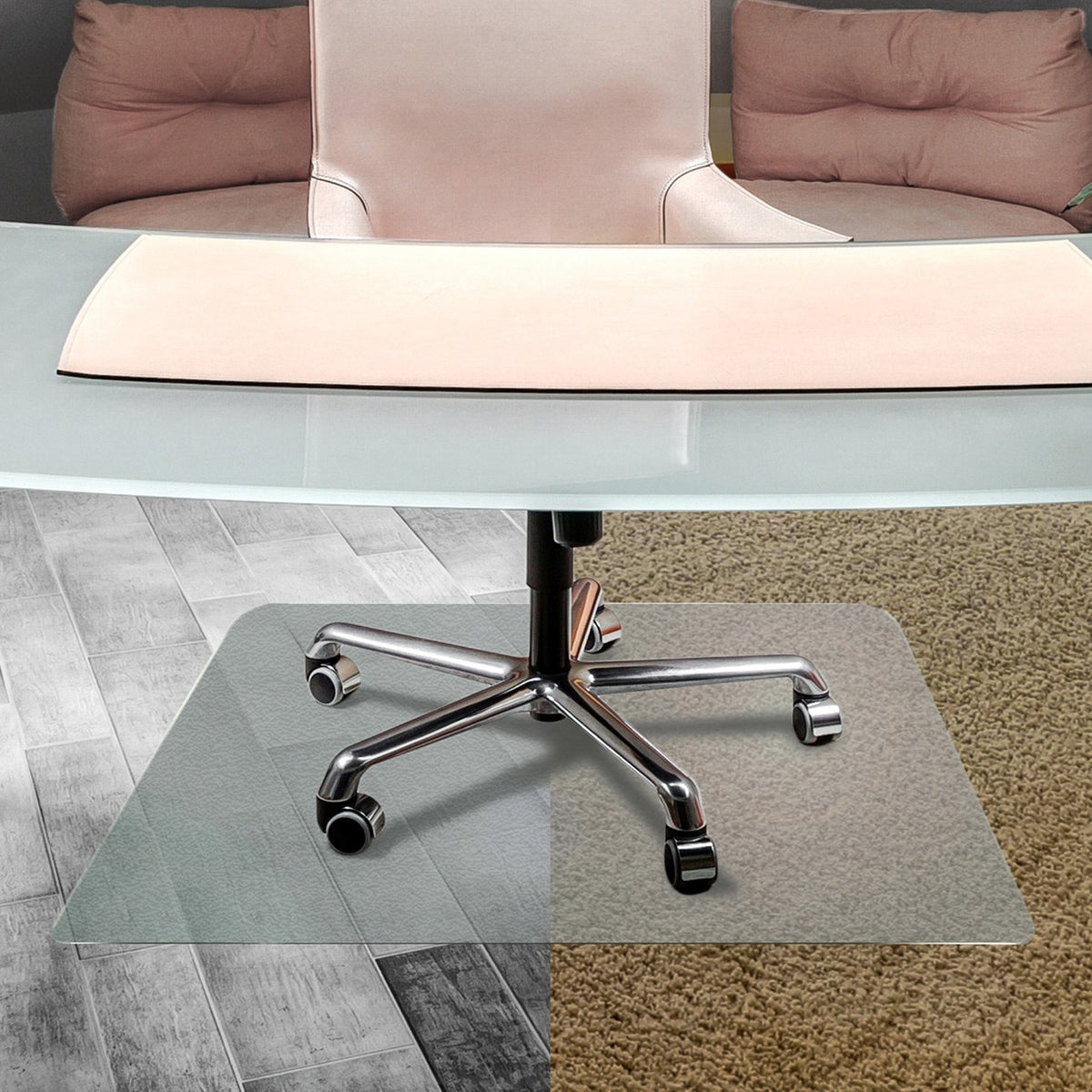Chairmat 48X60 Polyc Hrd Fl