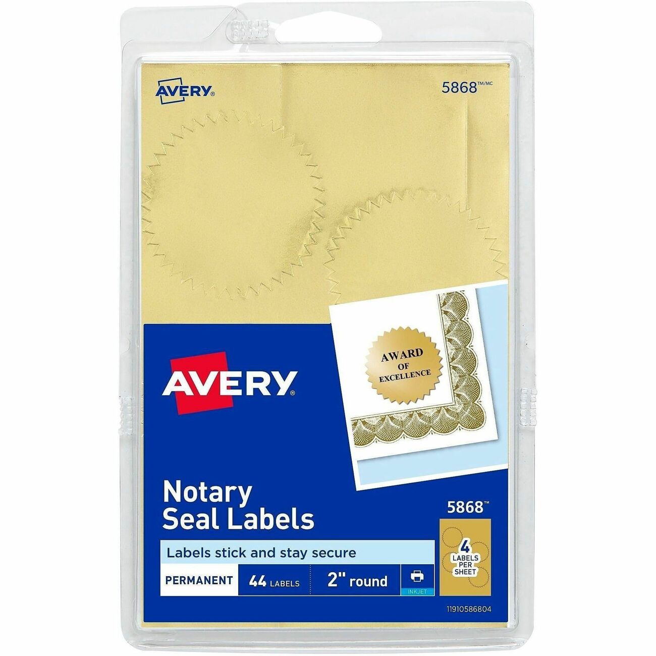Avery Seal Notarial Gold 2 Dia