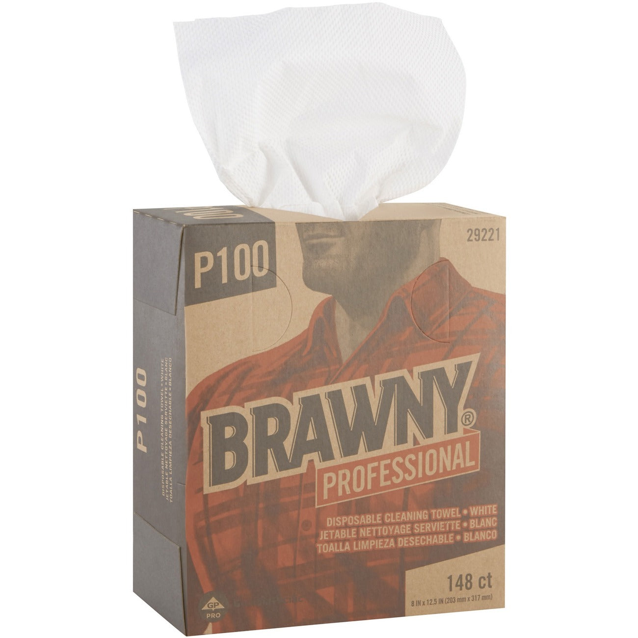 Georgia-Pacific Wipe Brwny Prf P100 Tlbx