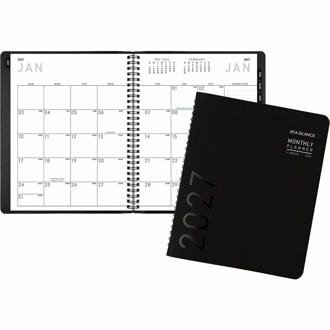 AT-A-GLANCE Planner Mnth Contmp 7X9 Bk