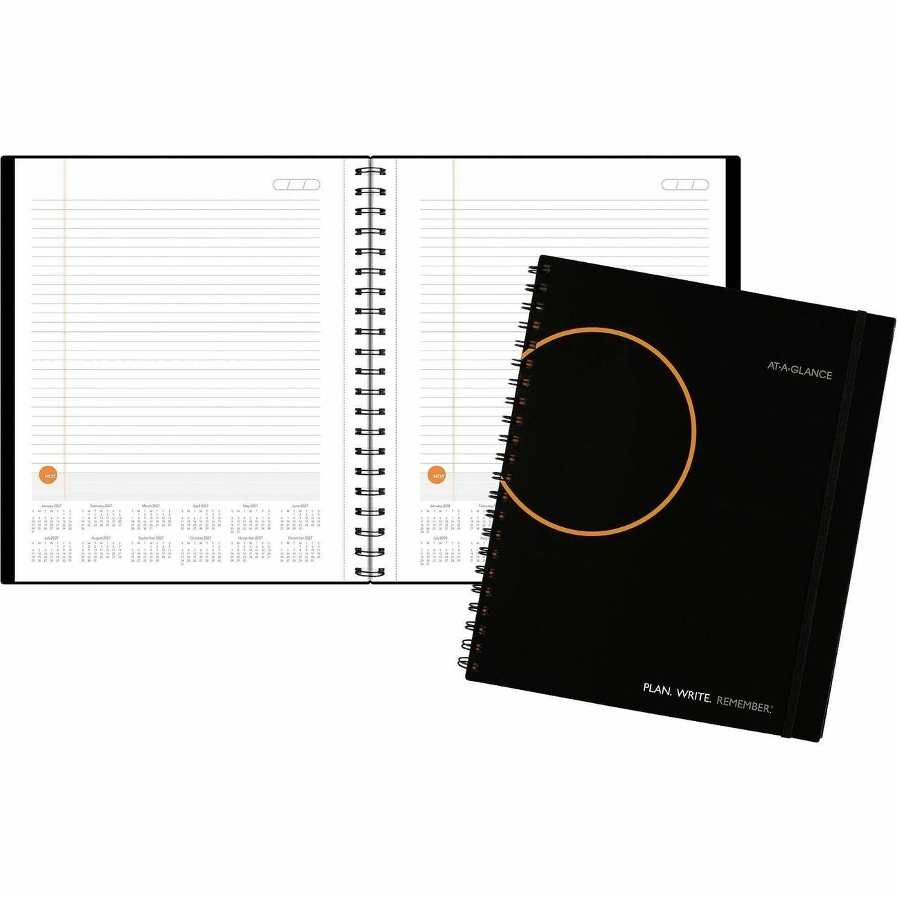 AT-A-GLANCE Notebook Plannr Cal 9X11 Bk