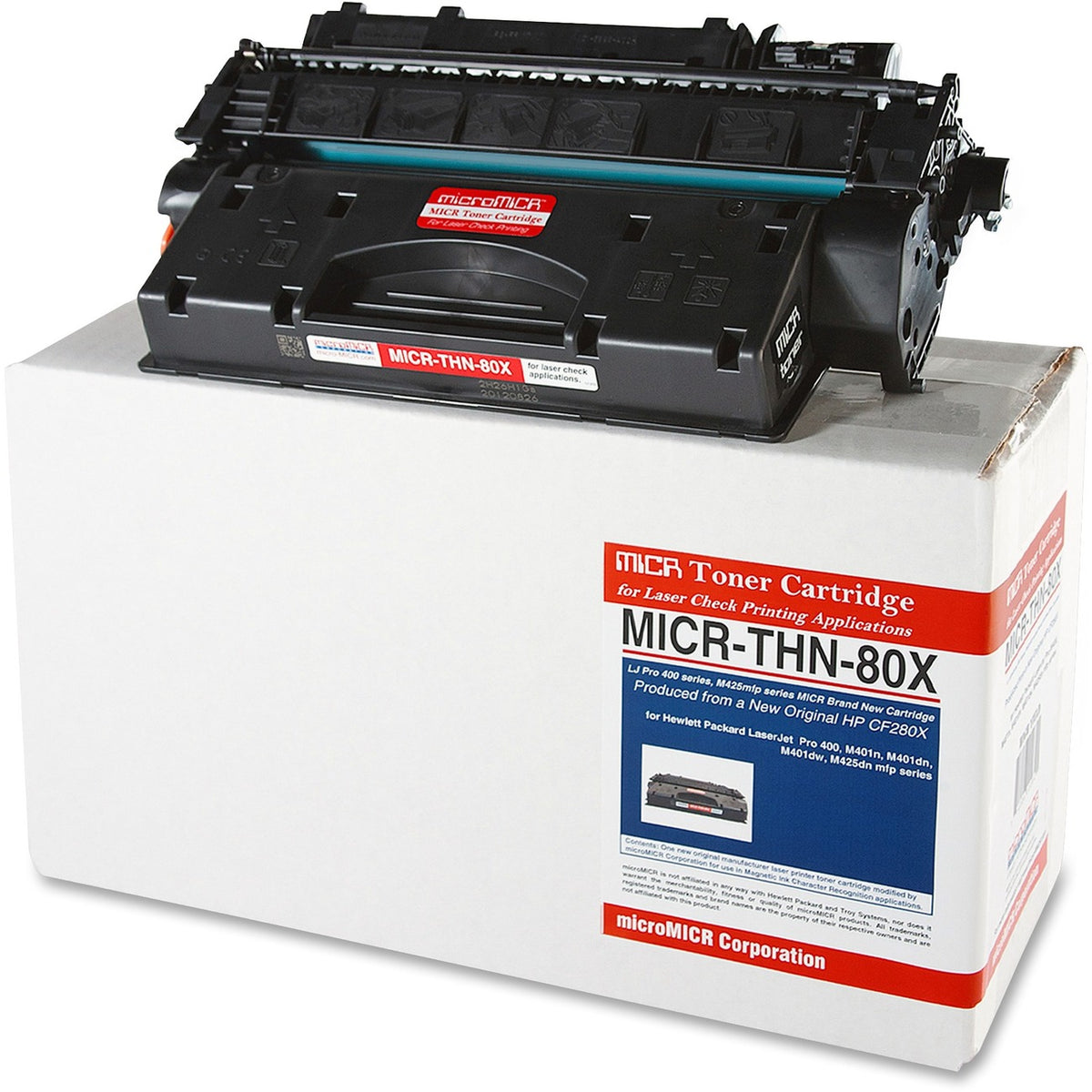 microMICR Remanufactured High Yield Laser Toner Cartridge 80X (CF280X) - Black - 1 Each