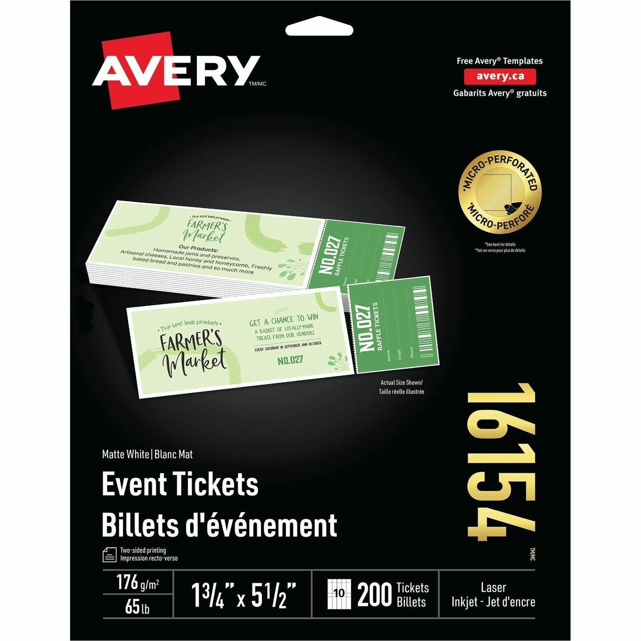 Avery Tickets Printable W/Stubs