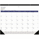 DuraGlobe 2027 Monthly Desk Pad Calendar
