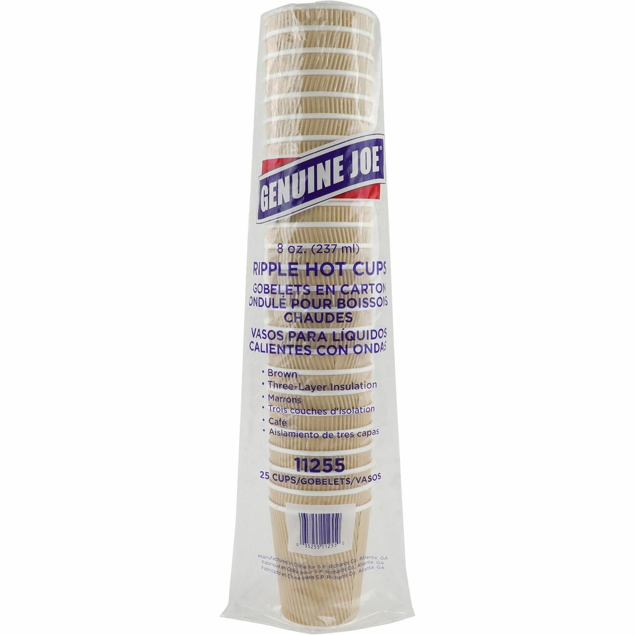 Genuine Joe Cup Ripple Hot 8Oz