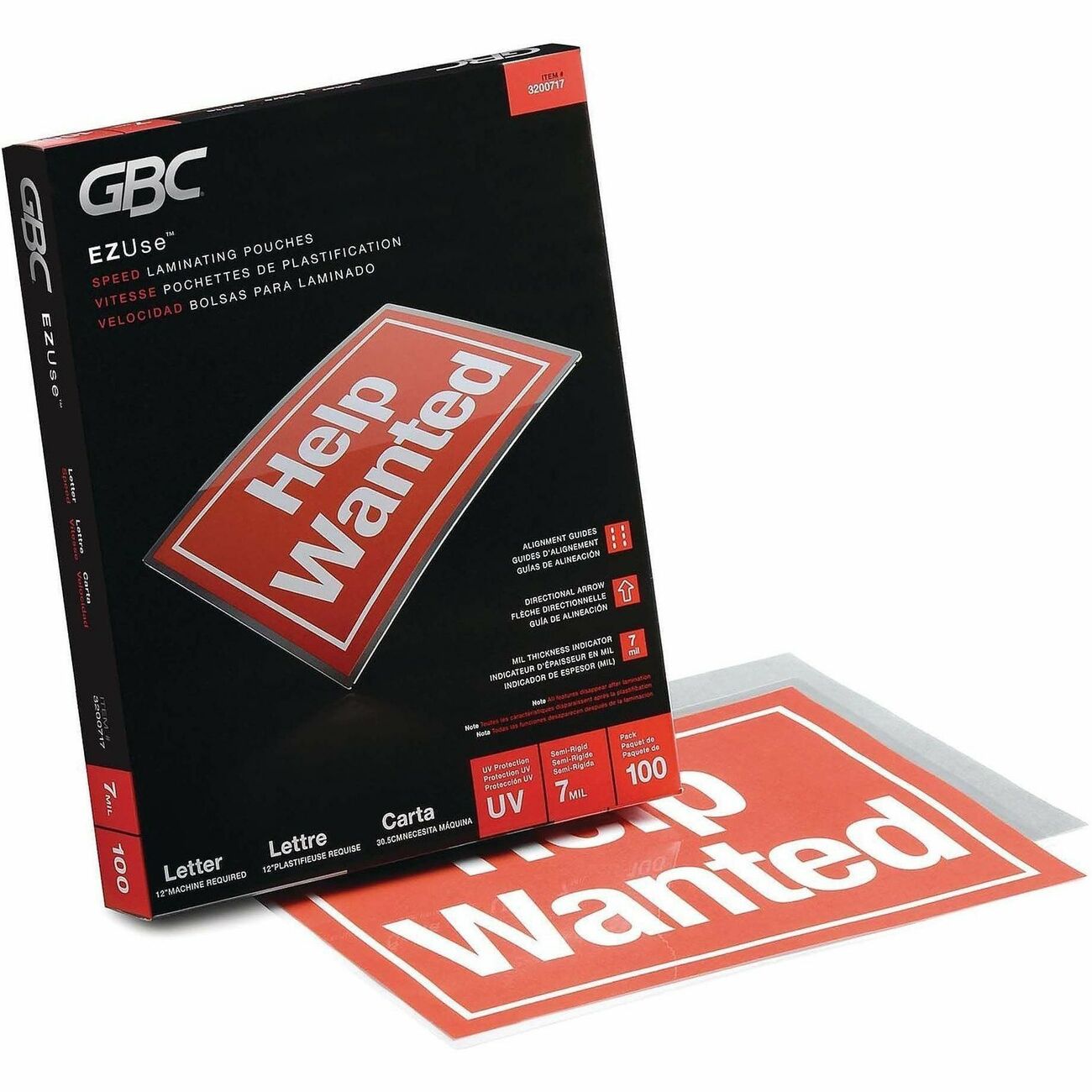 GBC Pouch Laminate Letter 7Mil