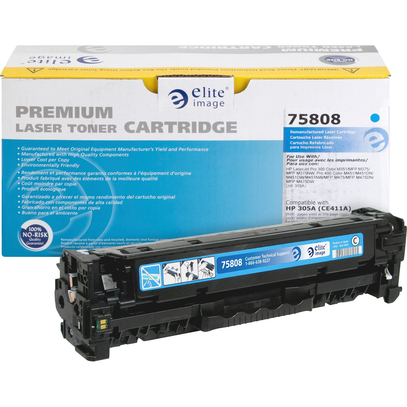 Elite Image Crtdg Hp Ce411A Cyn 2.6K