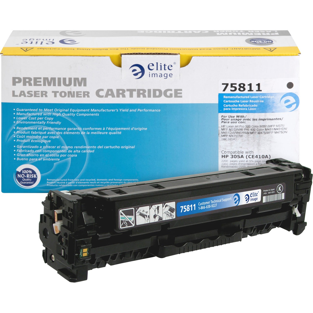 Elite Image Crtdg Hp Ce410A Bk 2.2K