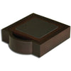 Set Coaster Lthr Walnut