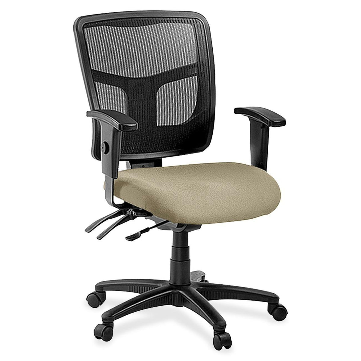 Lorell ErgoMesh Series Managerial Mesh Mid-Back Chair