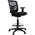 Lorell Ratchet Back Mesh Mid-Back Stool