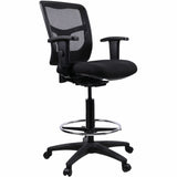 Lorell Ratchet Back Mesh Mid-Back Stool