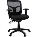 Lorell Ergomesh Swivel Mesh Mid-back Office Chair
